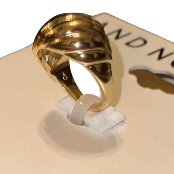 NWT And Now This 18k good over brass twist ring size 8 - Picture 1 of 3